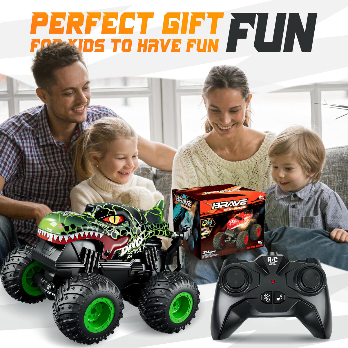 BEZGAR RC truck offers long playtime for continuous action.
