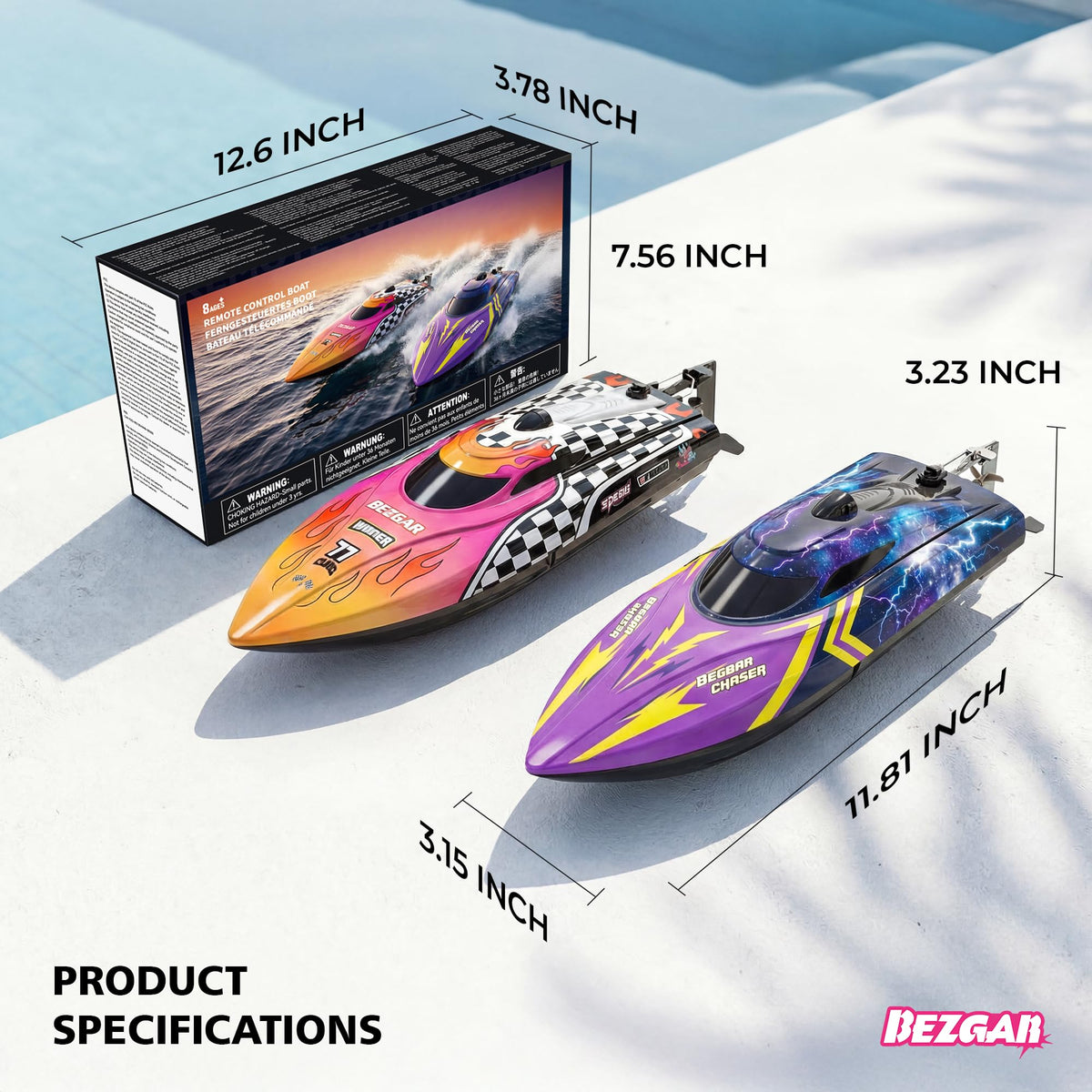 BEZGAR TX136 ideal for pools and lakes with beginner-friendly operation.