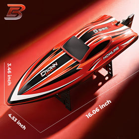 BEZGAR HJ818PRO RC boat one-click flip feature for quick recovery on water