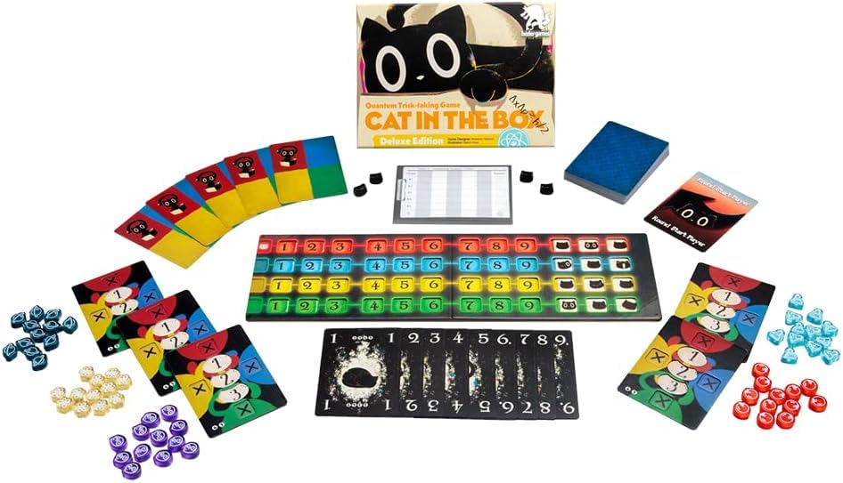 Bezier Cat in the Box Deluxe recessed player boards for focused sessions.