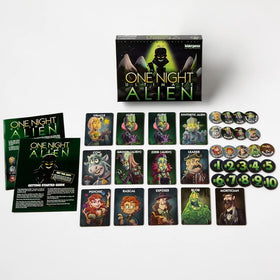 Bezier Games One Night Ultimate Alien alien card revealing a unique ability during play