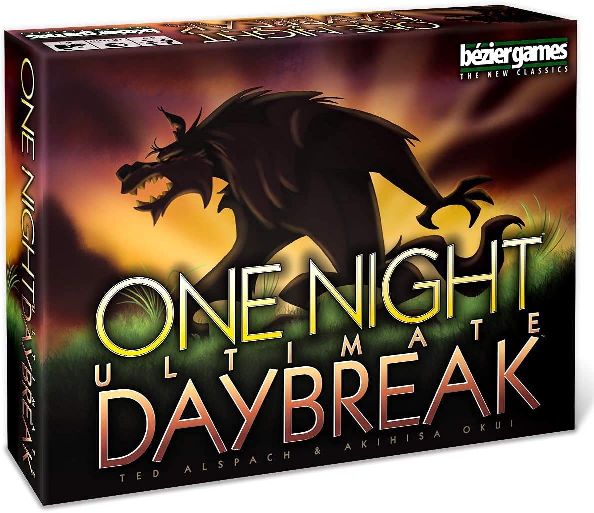 Bezier Games One Night Ultimate Daybreak Alpha Wolf tile for strategic bluffing