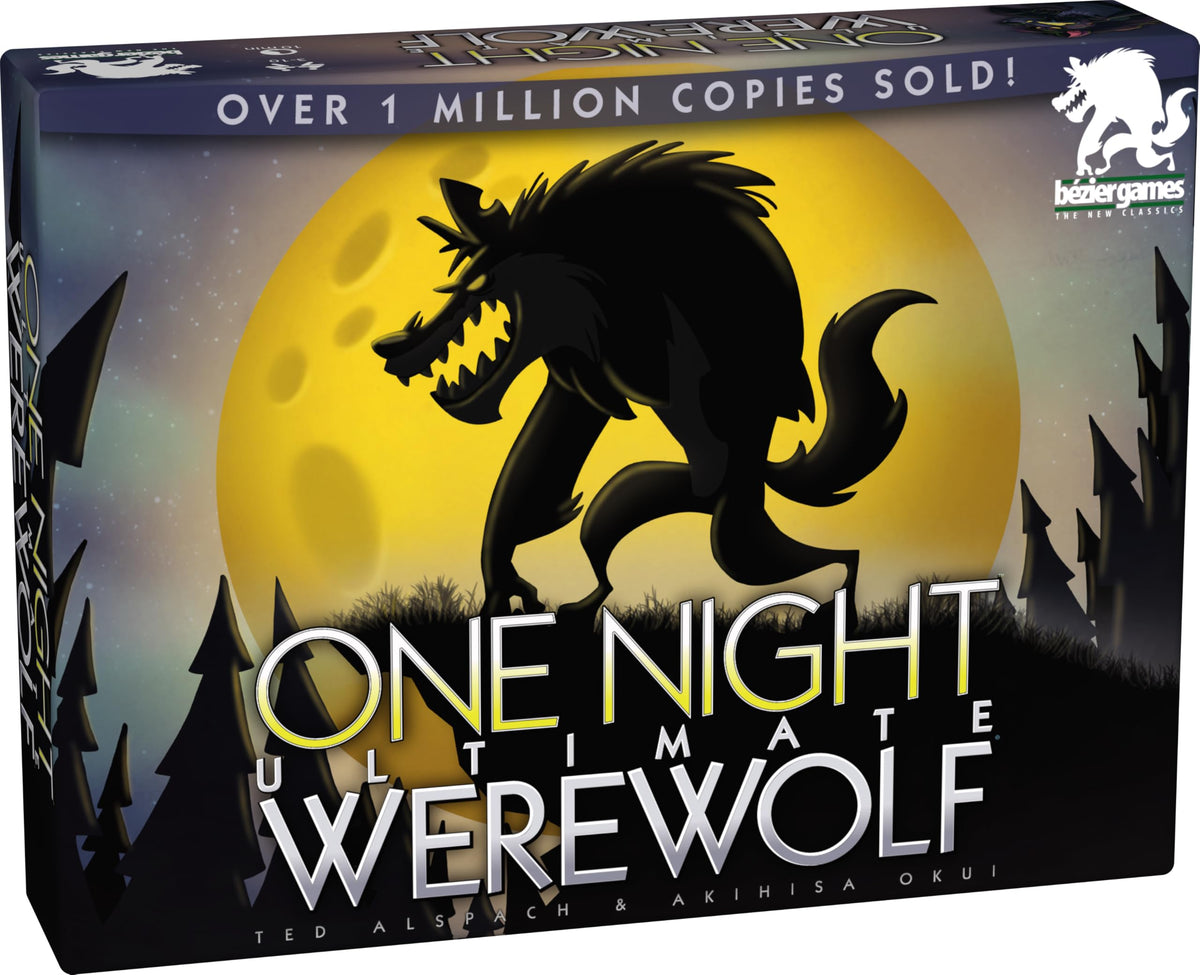 Bezier Games One Night Ultimate Werewolf setup showing quick prep and hidden roles