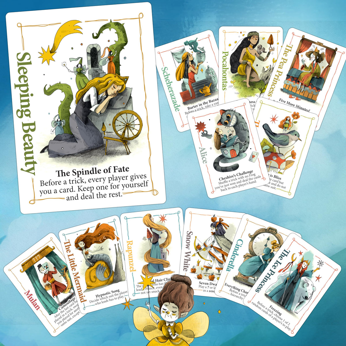 Bezier Games Rebel Princess Deluxe trick deck supports fast, tactical decisions.