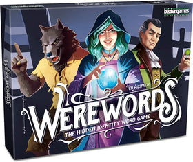 Bezier Games Werewords box cover showcases the fast-paced party word-deduction experience.