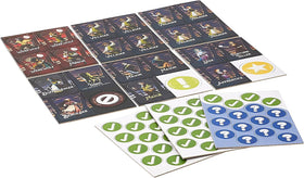 Bezier Games Werewords Deluxe play area with players asking yes-no questions