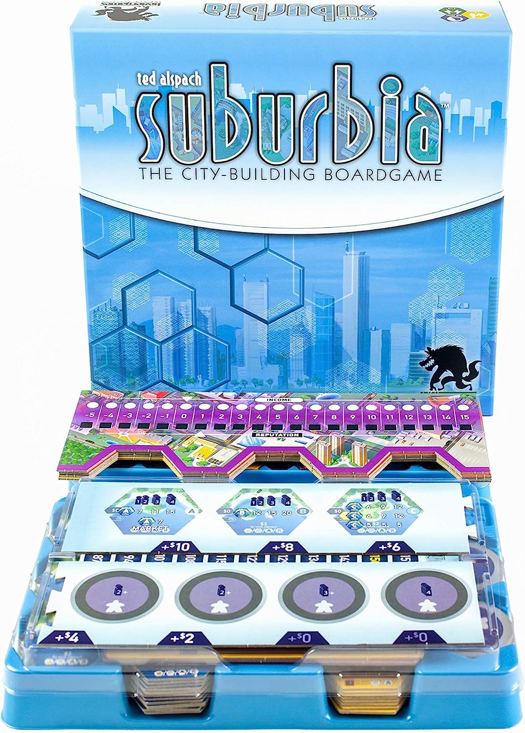 Bezier Suburbia goals cards showing competitive objectives for players
