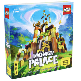 Bezzerwizzer Monkey Palace setup with colorful LEGO bricks for creative family play.