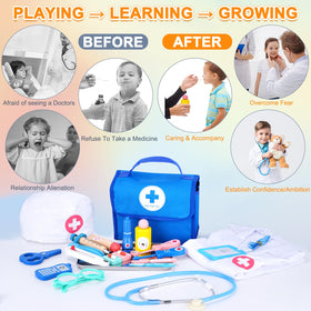 BGdoyz doctor kit flashlight helps illuminate scenes during pretend exams