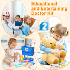 BGdoyz wooden doctor tools set robust for years of play
