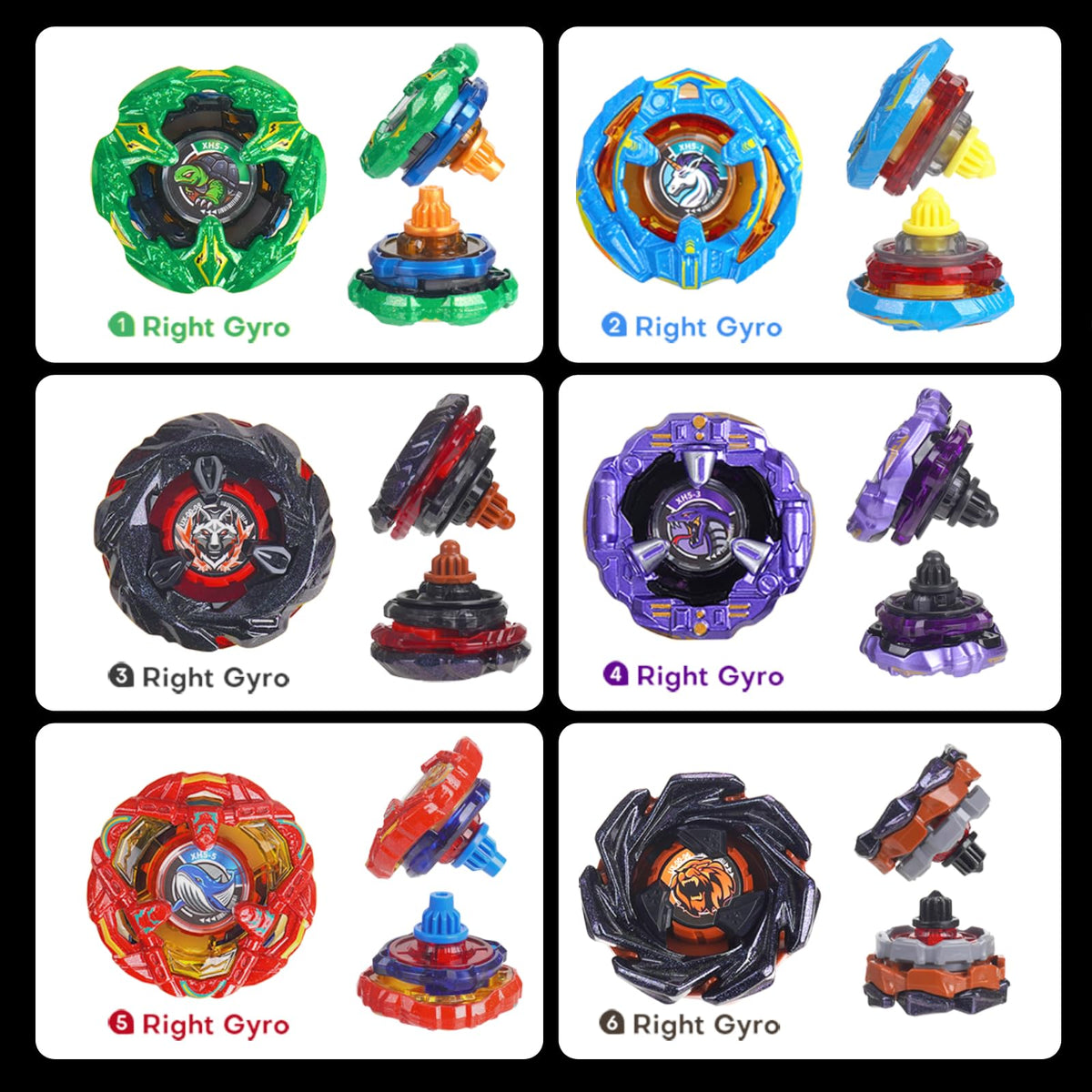 BGOVTAPO Gyro X battle set includes two launchers for dynamic duels.