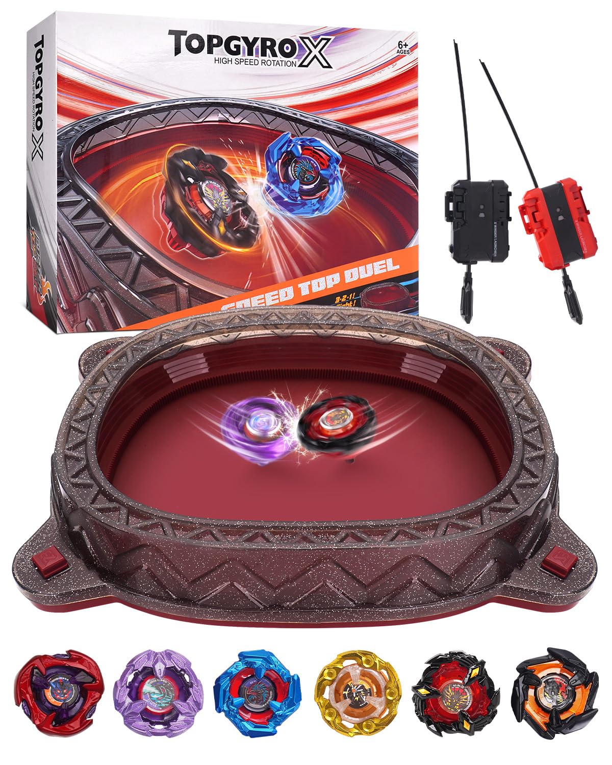 BGOVTAPO stadium starter kit front view for quick battles and excitement.