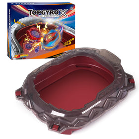 BGOVTAPO X Stadium acceleration track boosts spin speed for dramatic battles.