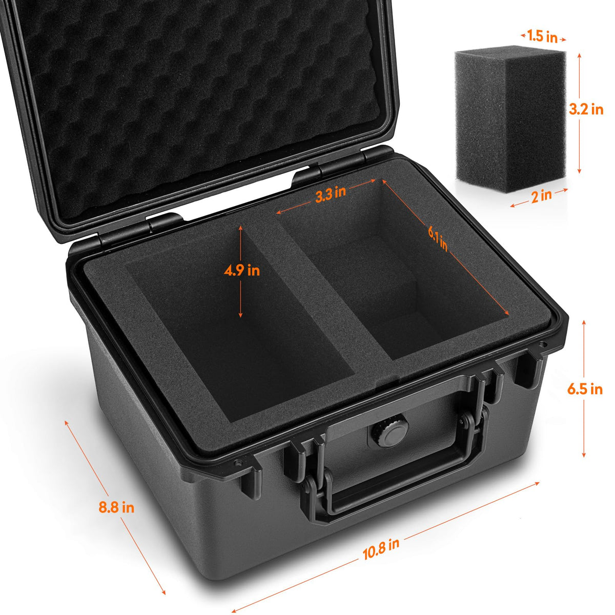 Bheddi graded card storage box interior highlights dual slots for secure placement