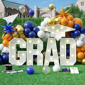 Biapian Grad marquee letters assembly for graduation photo backdrop