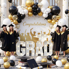 Biapian graduation party setup as a striking centerpiece and backdrop