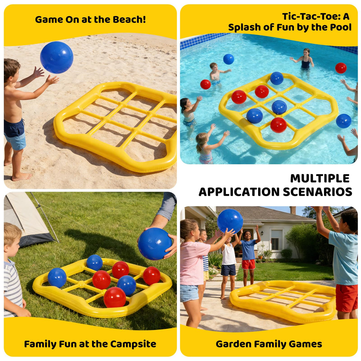 BIBIHAHA dual-use setup for pool and backyard parties.