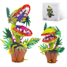 Bibilock Audrey II head rotation showcases dynamic horror decor for Halloween