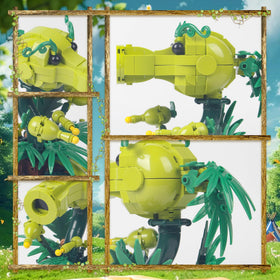 Bibilock Peashooter Plant model highlights intricate tentacles and stylized features for collectors.