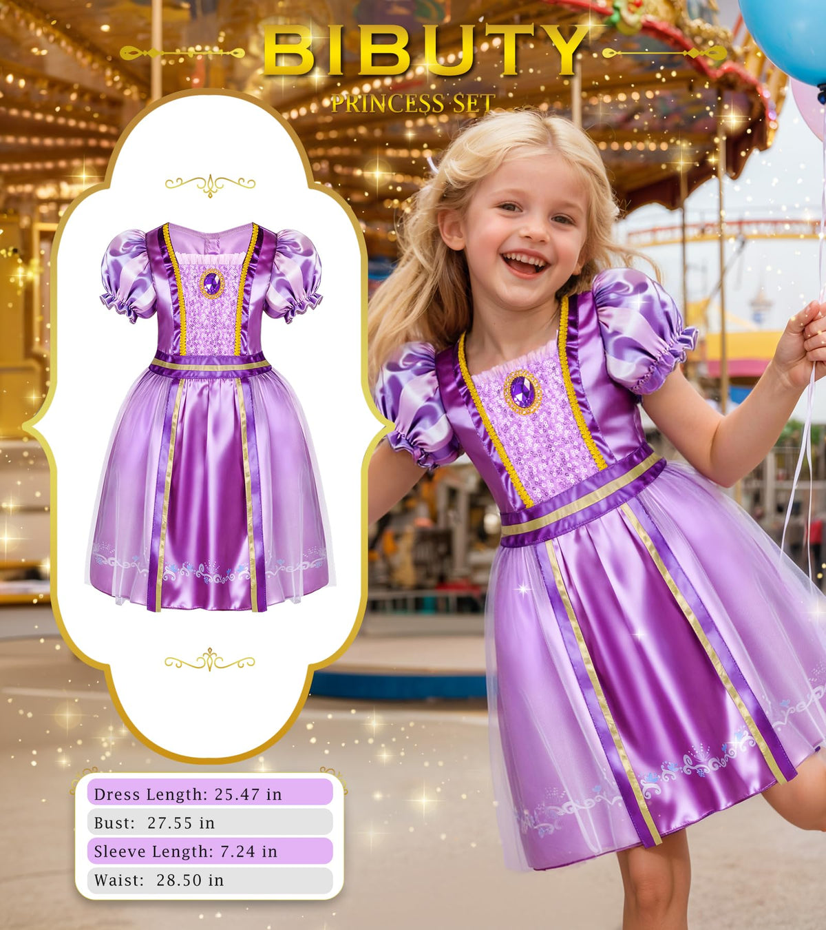 BIBUTY dress with gems detail highlighting shimmer and quality.