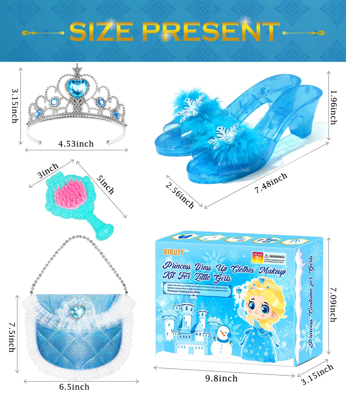 BIBUTY gift-box princess set makes a ready-to-give surprise