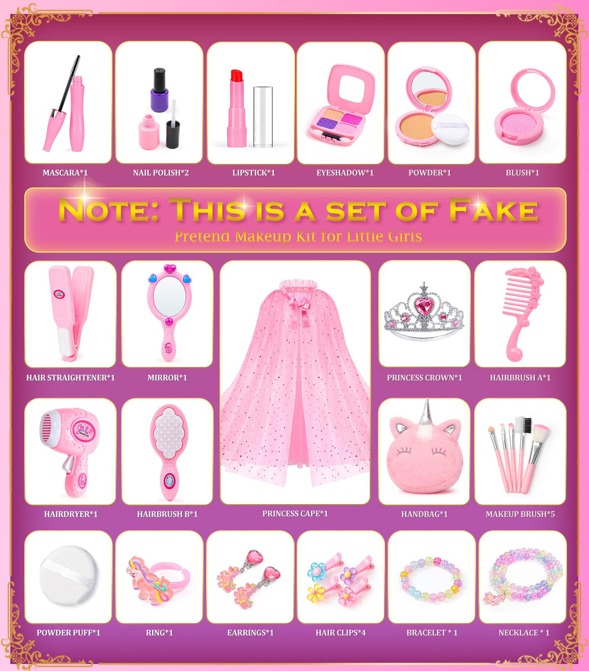 BIBUTY hair tools and clips support pretend salon sessions.