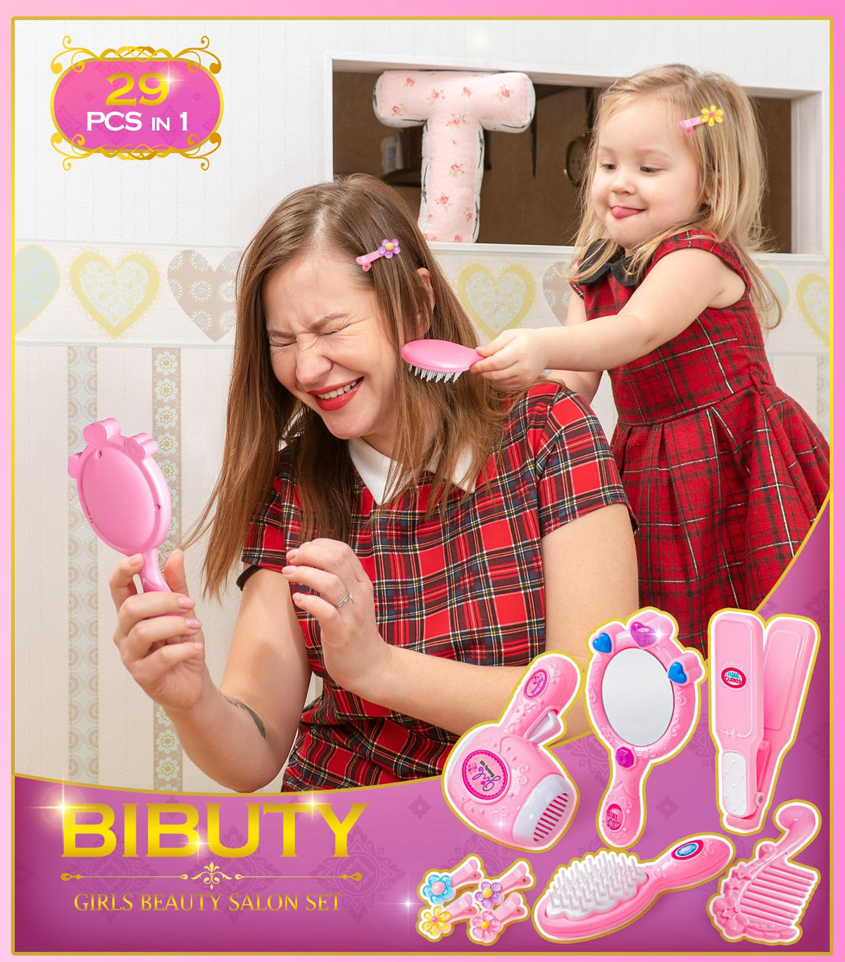 BIBUTY mirror and accessories for role-play moments.