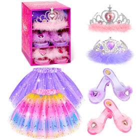 BIBUTY kids princess dress set in gift box for imaginative play