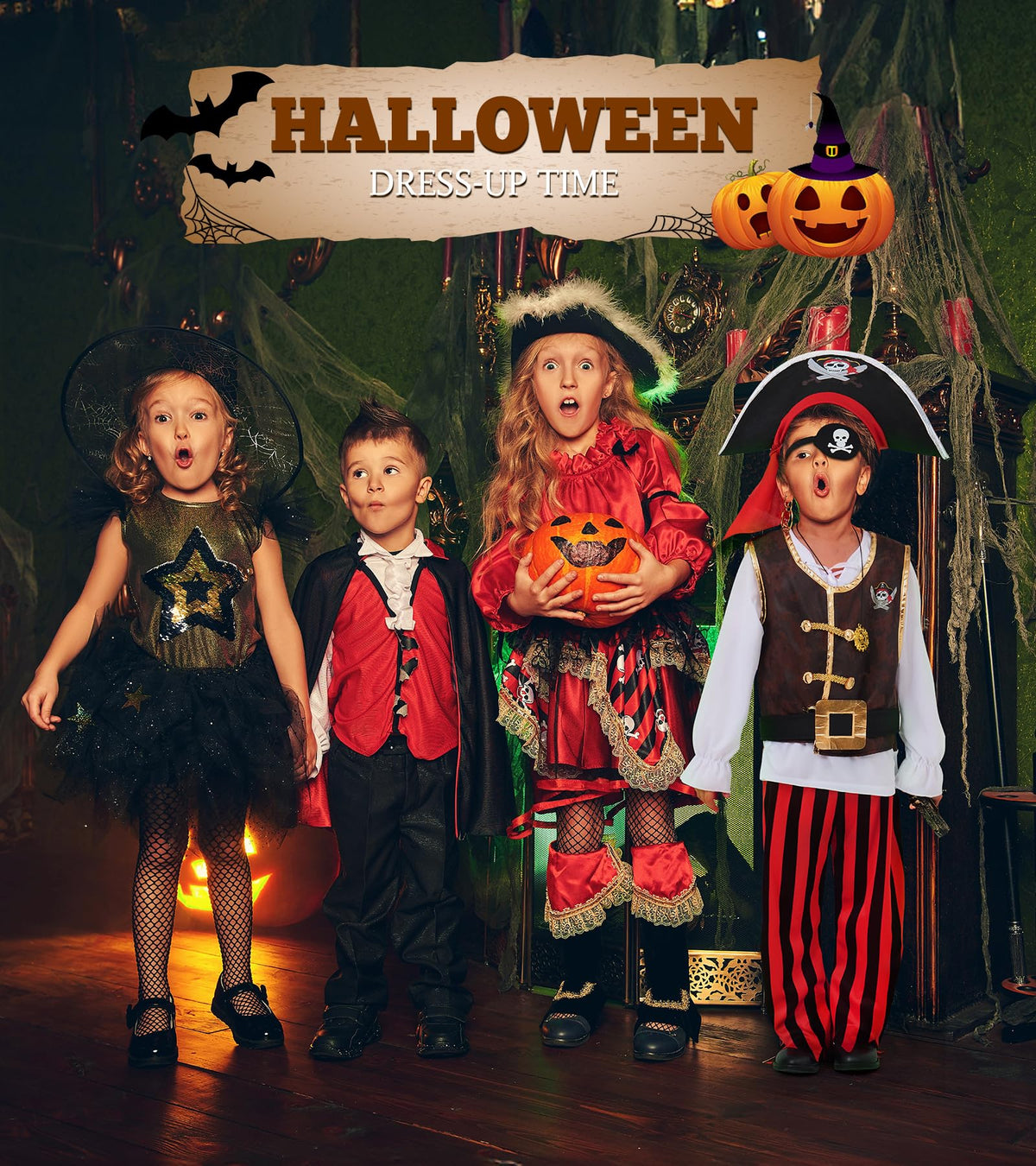 BIBUTY pirate costume pants — durable kids' trousers for active pretend play