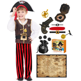 BIBUTY pirate costume top — soft, comfortable fabric for all-day dress-up