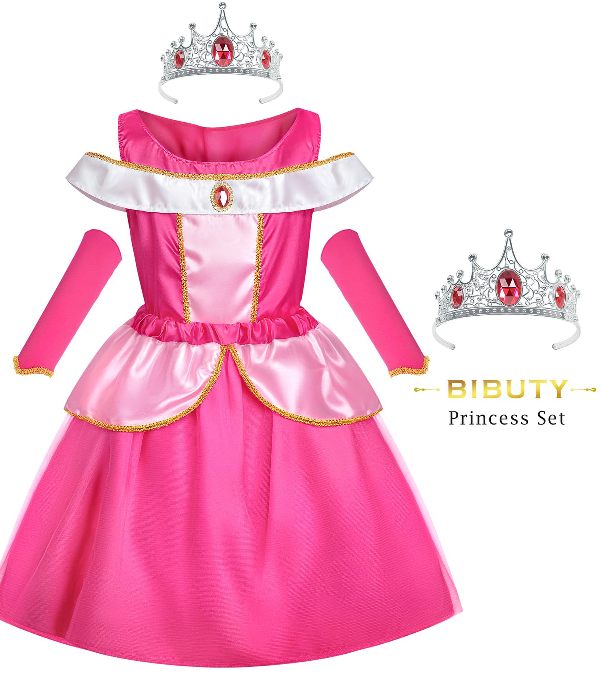 BIBUTY cape highlight completes the magical dress-up look.
