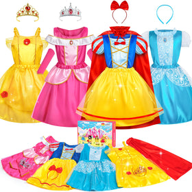 BIBUTY princess dress set front view for imaginative play.