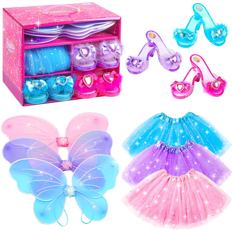 BIBUTY princess dress with wings for imaginative play and stylish costume moments.