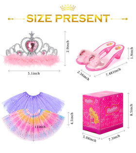 BIBUTY princess dress-up set for ages 3-6 supports safe play