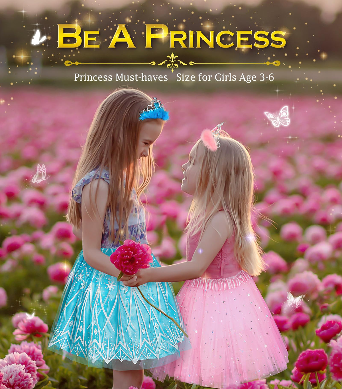 Bibuty princess shoes with sparkling accents designed for tiny feet.