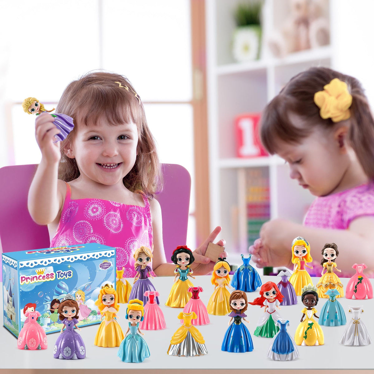 Bicakza Princess clothing set—24 pieces to mix and match for creative dress-up sessions