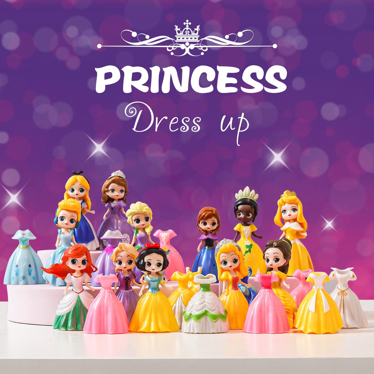 Bicakza Princess party-favors playset is perfect for birthdays and celebrations