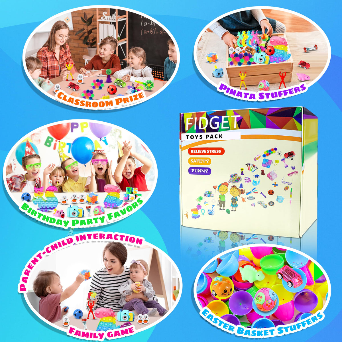BicMan carnival prizes and Easter fillers for party excitement.