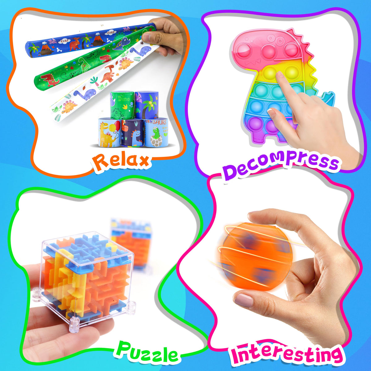 BicMan goodie bag stuffers in a vibrant mix for sharing and play.