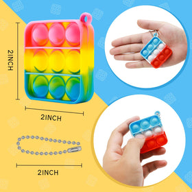 BicMan mini pop keychain toy, pocket-sized fidget for focus on the go.
