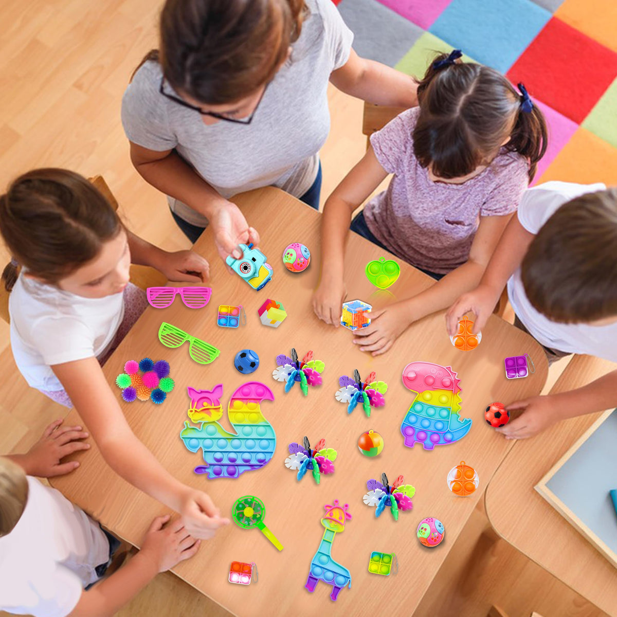 BicMan portable sensory toy set ideal for travel and on-the-go use.