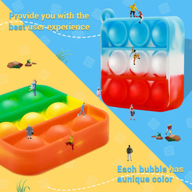 BicMan waterproof pop toy, washable for bath, beach, or classroom.