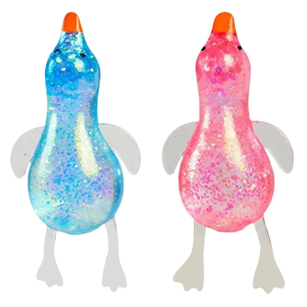Bicotand cute duck squishy sugar ball front view for stress relief and focus.