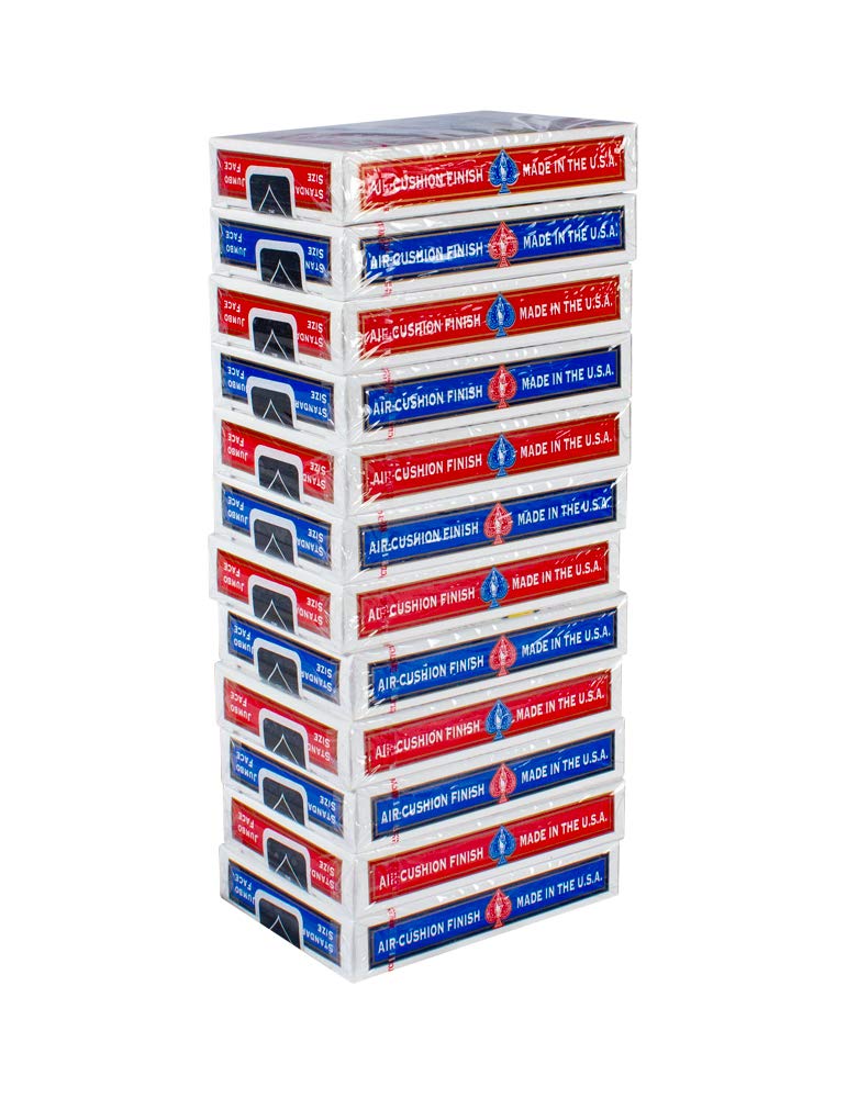 Bicycle 12-pack bulk set of large-print playing cards
