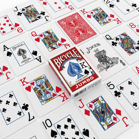 Bicycle jumbo index cards used in classroom and family game sessions