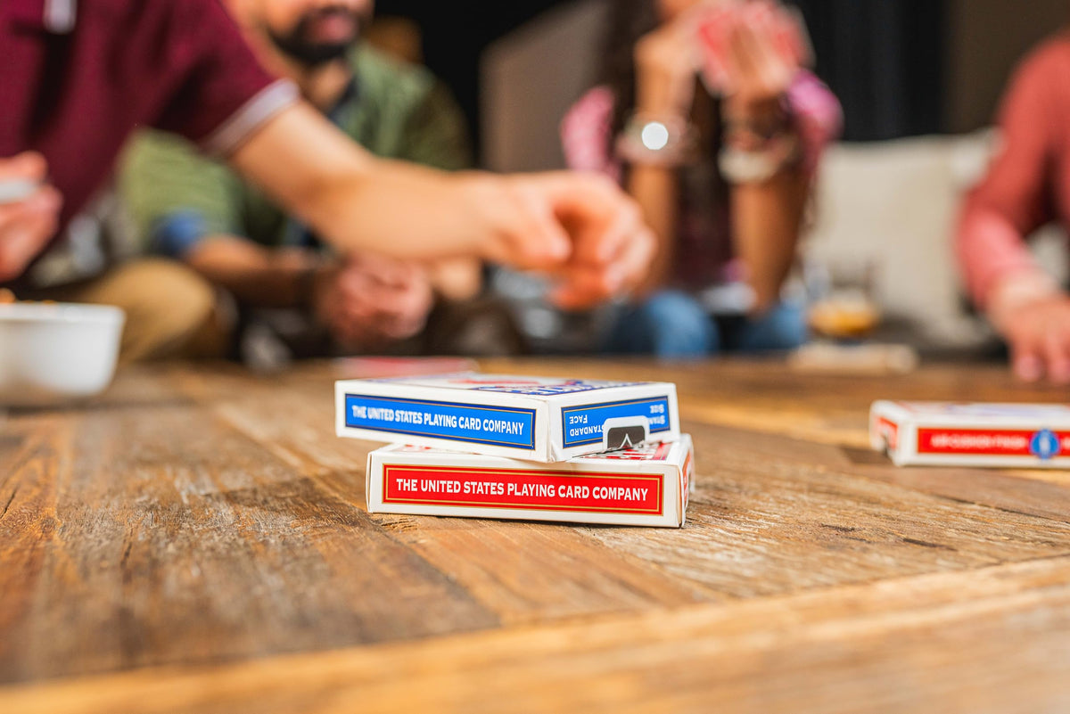 Bicycle Durable card stock stands up to repeated shuffles and long games.