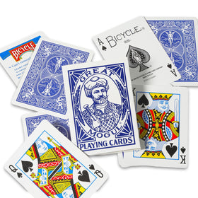 Bicycle Great Mogul Rider Back durable cards closeup ideal for repeated use.