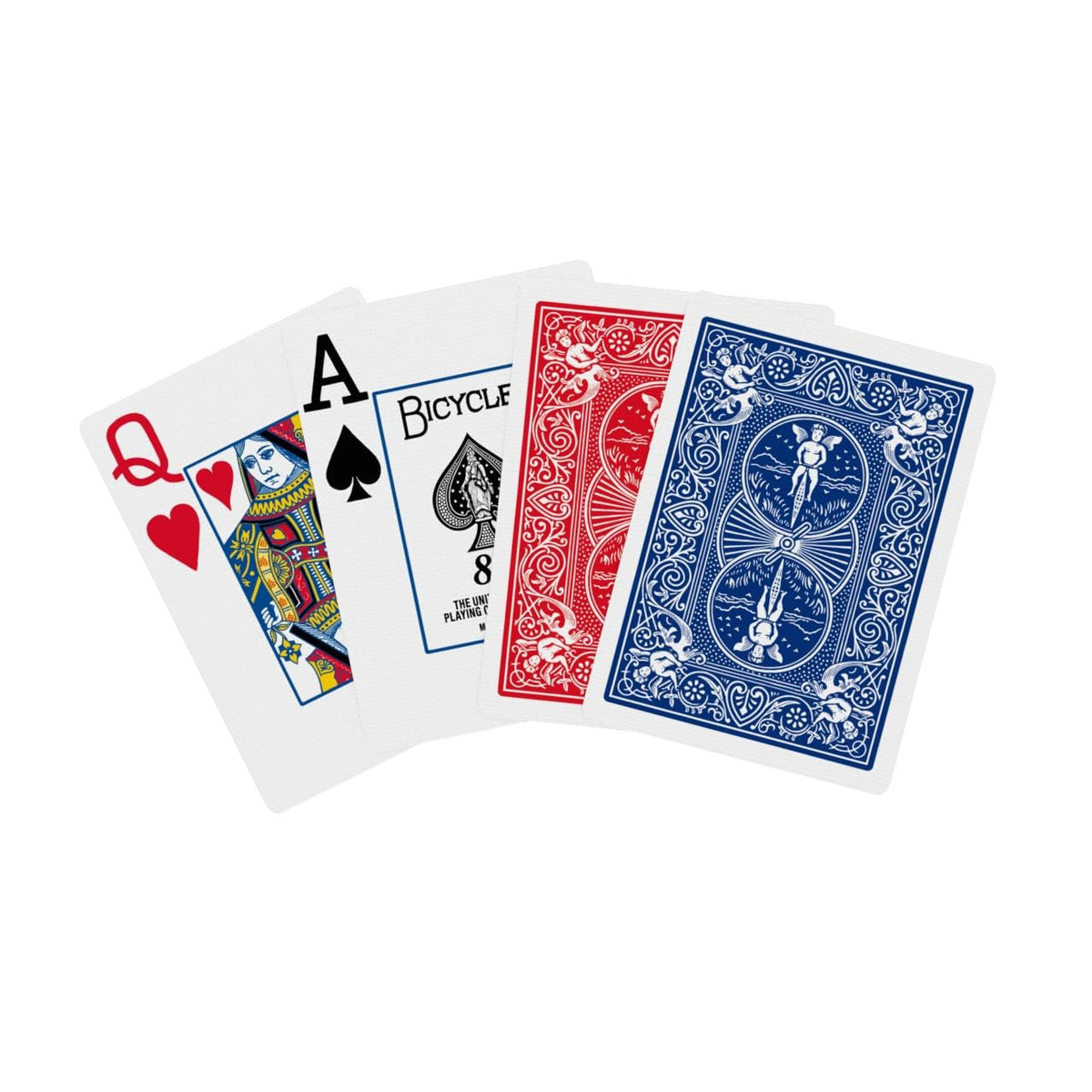 Bicycle made in USA playing cards highlighting quality and origin
