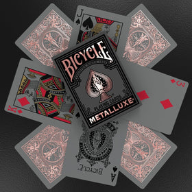 Bicycle Metalluxe USA-made cardstock emphasizing durable everyday use.