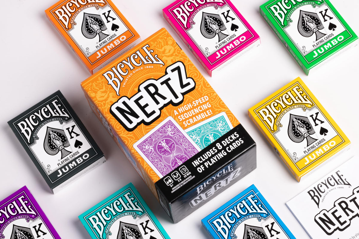 Bicycle Nertz card game with Air Cushion Finish for smooth shuffling.